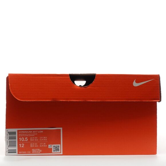 Nike Hyperdunk 2017 Low Cool Grey Basketball Men’s Size 10.5 897663 100 main image 4